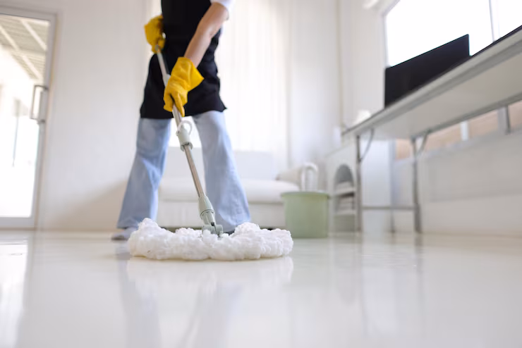 Floor Scrubbing and Mopping